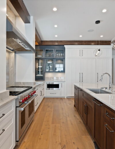 luxury white marble and tile kitchen