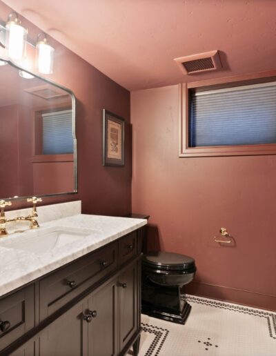 custom luxury tile and white marble bathroom